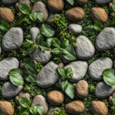 Imagem de ESSMOKO Papel de parede 2 rolos de musgo seixo PVC autoadesivo quarto sala de estar fundo parede loja decoração móveis adesivos verde 45 * 500 cm*2 rolos