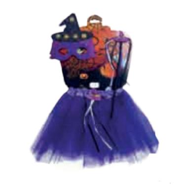 Imagem de Fantasia de Bruxa Bruxinha Roxa Infantil - 3 Pçs