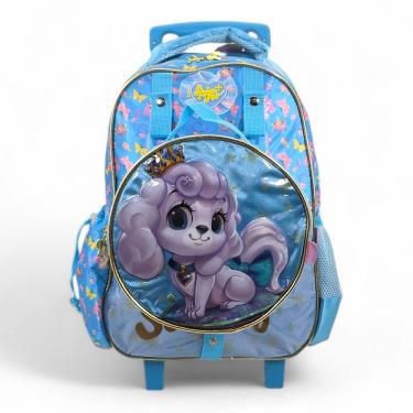 Imagem de Mochila infantil rodinha lancheira presa fuseco PET Sweety
