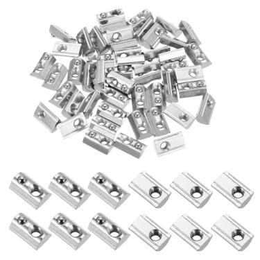 Imagem de PATIKIL M6 Rolos semi-redondos em porcas de mola, 50 peças, série 4040, porcas de mola de aço carbono para perfil de extrusão de alumínio de 8 mm, impressora 3D, ferramentas faça-você-mesmo, montagem