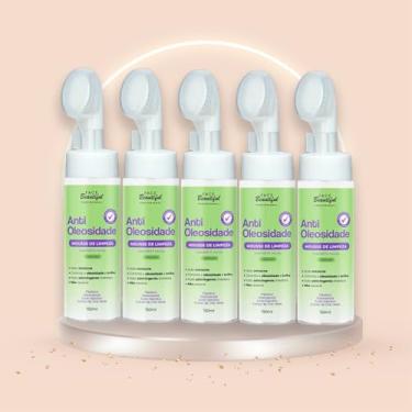 Imagem de Kit 05 Unidades Mousse de Limpeza Facial Skin Care Face Beautiful 150ml (Antioleosidade)