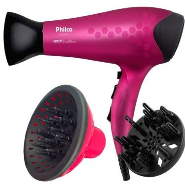 Imagem de Secador De Cabelo Philco Profissional 2200w Ions Ar Quente Frio Stilo 