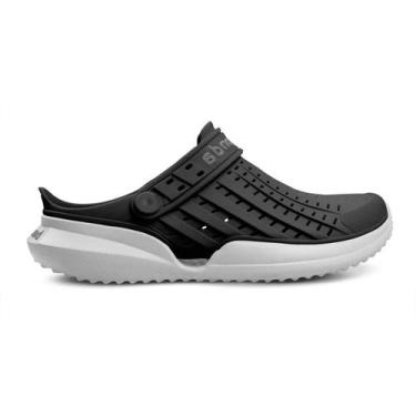 Imagem de Babuche Boa Onda Flow, Preto, Branco, 39