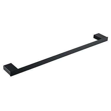 Imagem de Conjunto de acessórios de banheiro preto fosco SUS304 suporte de papel de aço inoxidável suporte de escova de dentes barra de toalha prateleiras de banho, barra de suporte de papel (barra de toalha