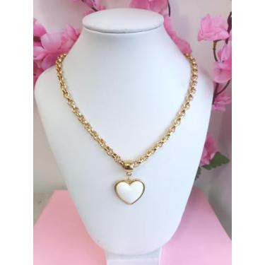 Imagem de Colar branco semijoia - Val store 