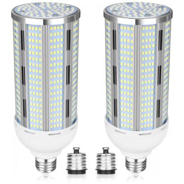 Imagem de Lâmpada LED Corn 100W Elivern (2 un), 12000 lúmens, 5000K daylight, base E26/E39, super brilhante, ideal para garagem, fábrica