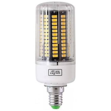 Imagem de Lâmpadas LED YSJX 15W, pacote com 2 unidades, bases E14, bivolt AC85-265V, 5736 SMD, luz quente, ideais para lustres de cristal