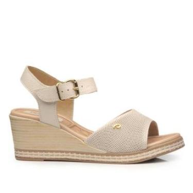Imagem de Sandalia Pegada Feminina em Couro Off White 233902-07-Feminino