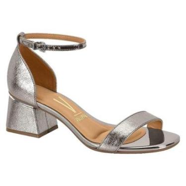 Imagem de Sandália Vizzano Salto Bloco Baixo Tras Fechado Craquele Zur-Feminino