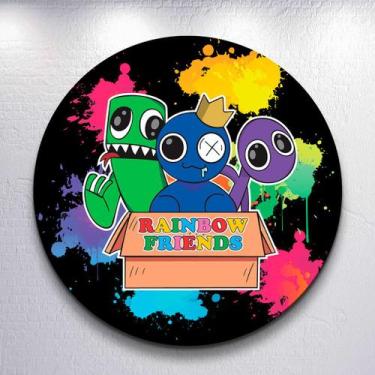 Imagem de Capa Sublimada de Festa Painel Redondo Game Friends Rain Tamanho Grand