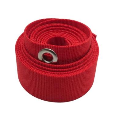 Imagem de Fenteer Cinto de peso para mergulho com 137,80 pol. e 4,9 cm de largura, cinto para equipamento de mergulho com snorkel, Vermelho