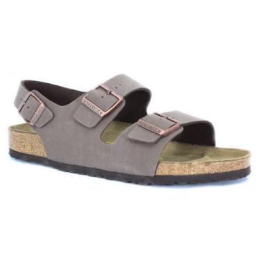 Imagem de Birkenstock Milano - Couro oleado (unissex), Mocha Birkibuc, 12-12.5