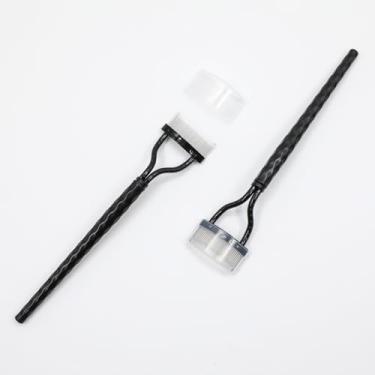 Imagem de Pente de cílios – Separador de cílios e removedor de rímel – Escova de aço inoxidável de ponta dupla para cílios perfeitamente definidos