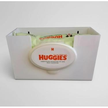 Imagem de Porta Lenço Umedecido Em Acrílico Branco