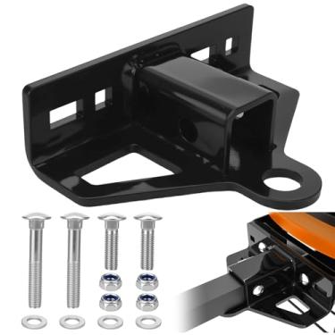 Imagem de Engate para cortador de grama Zero Turn com receptor de 3,17 cm - Engate de aço pesado de 6 mm mais grosso, capacidade para 3,175 kg, ajuste universal para a maioria dos tratores, trailers, carrinhos