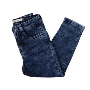 Imagem de Calça Jeans Infantil Masculina Super Skinny Carinhoso Azul-Masculino