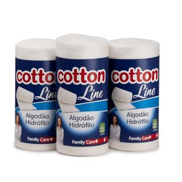 Imagem de Kit 3 Rolos de Algodão Macio Para Limpeza Facial Cuidados Com a Pele e Higiene Pessoal Premium