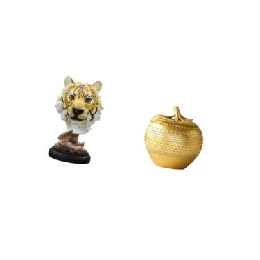 Imagem de Fenteer Escultura Moderna de Animais E Frutas para Decoração de de Entrada, Sala de Estar, Estante, Mesa, Corredor, Sala de Jantar, Quarto, Escritório Ou