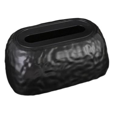 Imagem de YWJLQH Porta-lenços de acrílico, dispensador de lenços, leve e luxuoso, para decoração de casa, sala de estar, cozinha, café, bar, hotel e estilo fazenda, Preto