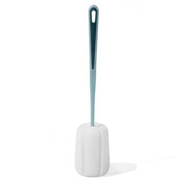 Imagem de ZJchao Escova de Garrafa de Esponja de Alça Longa (Azul)