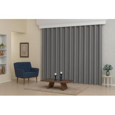 Imagem de Cortina Trilho Suiço Blackout Em Tecido 4 Metros Sob Medida - Stanzann