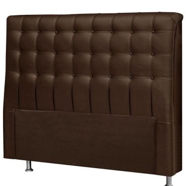 Imagem de Cabeceira Dama 1,60 Cm Cama Box Queen Corino Marrom