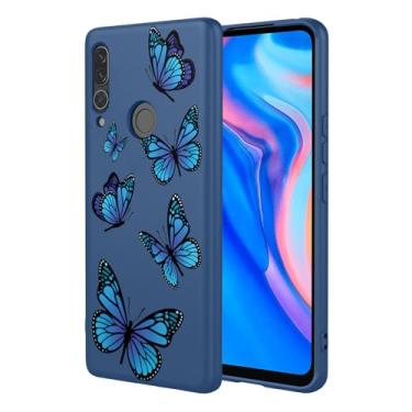 Imagem de HTXWXJC Capa de telefone para Huawei Y9 Prime 2019, capa Huawei P Smart Z, Honor 9X STK-LX1 capa à prova de choque flexível TPU macio capa de telefone padrão borboleta para Huawei Y9 Prime 2019