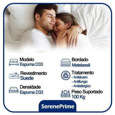 Imagem de Cama Box Casal Sintético + Colchão De Espuma D33 Sereneprime 138cm Marrom