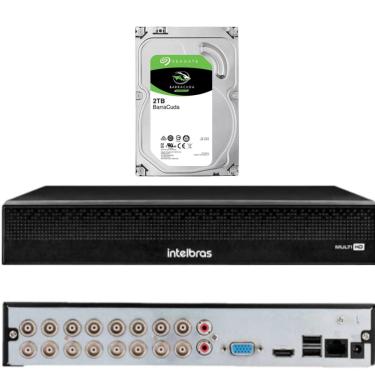 Imagem de Dvr gravador INTELBRAS 16 canais Full hd 1016c+ hd 2tb