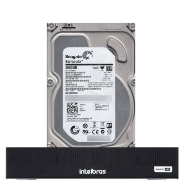 Imagem de Dvr Intelbras 8 Canais Mhdx 1008-c Com Hd De 3tb Instalado