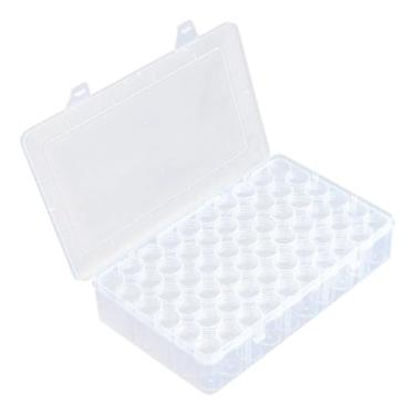 Imagem de Vaveren Estojo para guardar tinta de, kit de arte com diamantes para adultos, portátil, versátil, para guardar acessórios e miçangas, 60 Grades