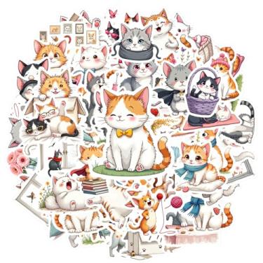 Imagem de 150 peças adesivos de animais fofos brincalhões aconchegantes adoráveis para guitarra, faça você mesmo, bicicleta, skate, laptop, bagagem, mala de viagem, geladeira, telefone, bagagem, laptop