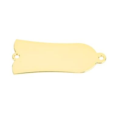 Imagem de RiToEasysports Tampa de Haste de Treliça de Metal Com Parafusos 2 Furos Estilo Sino Substituição de Baixo de Guitarra Leve Acessórios de Instrumento Musical de Liga de Zinco para Guitarristas (Ouro)