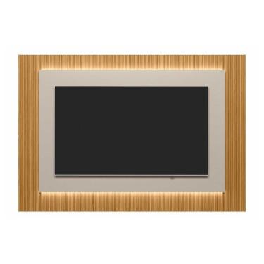 Imagem de Painel Home P/ Tv Até 70 Pol São Paulo 220x148cm Tauari/gris Fosco - Linea Brasil