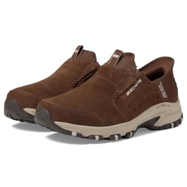Imagem de Skechers Tênis feminino Hillcrest-Sunapee Hands Free Slip-ins, Marrom, 5.5 Wide
