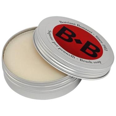 Imagem de Borciani Bonazzi Sabonete vegetal, 100 g - Limpador de pincel totalmente natural - Limpeza suave, profunda, restaura e condiciona pincéis delicados, com lata de alumínio