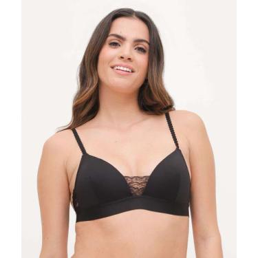 Imagem de Sutiã Com Base E Com Bojo Recorte Marisa-70008, 40, Preto