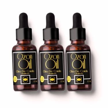 Imagem de Óleo de Canola Ozonizado 100% Puro 100ml Kit 3 por 2! Concentrado Frasco Âmbar