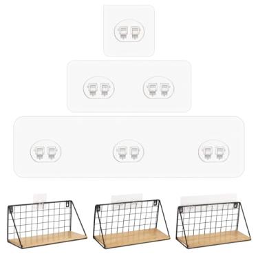 Imagem de Ohlove Pacote com 36 adesivos de substituição para suporte de chuveiro, sem perfuração, ganchos adesivos fortes para chuveiros e prateleiras de cozinha