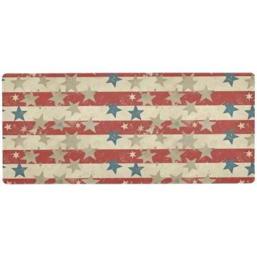 Imagem de SEHANY Tapete de mouse grande com bandeira americana, 80 x 40 cm, antiderrapante, para jogos, base de borracha de 3 mm, protetor de mesa para laptop, desktop, escritório e casa