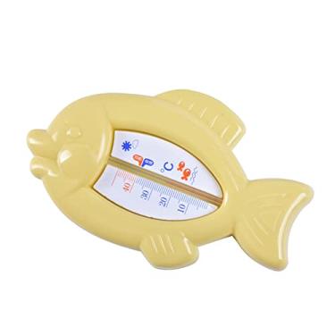 Imagem de Generic Termômetro de Banho para bebê Em Formato de Peixe, Resistente a Altas Temperaturas, Brinquedo Multifuncional para Bebês, Azul/rosa/amarelo (Amarelo)