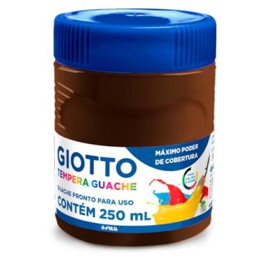 Imagem de GIOTTO Tempera Guache, Tinta Guache em Pote de 250ml, Cor Marrom