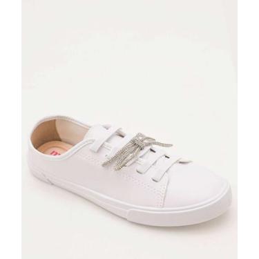 Imagem de Tênis Casual Feminino Laço Moleca-15957, Branco, 38