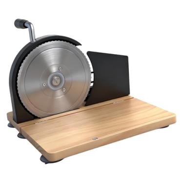 Imagem de YWJLQH Cortador de pão manual versátil com ventosas, ideal para pão de fermentação caseiro, Preto