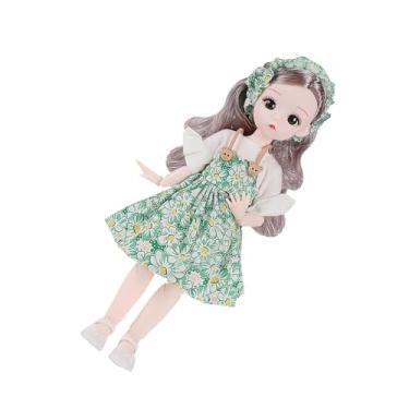 Imagem de Generic Brinquedo Bonito da Boneca da Forma Articulável para Meninas, Olhos Grandes Profundos, Presente de Aniversário Apropriado, Material Plástico (Tipo comum)
