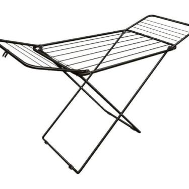 Imagem de Varal de Chão com Abas, Preto, Dobrável