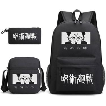 Imagem de Conjunto de mochilas escolares Jujutsus Kaisens Ryomens Sukunas Kids
