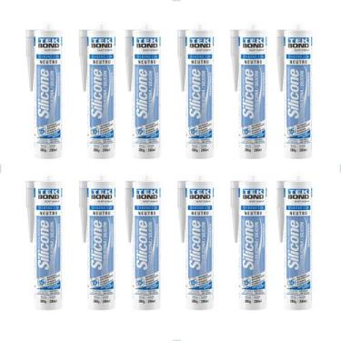 Imagem de Kit 12 Silicones Neutros Transparentes 280G - Tekbond