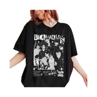 Imagem de Camiseta Vintage Unissex De Algodão SKZ Domination Casual Camisa De Al