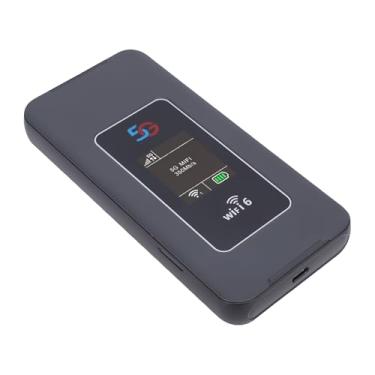 Imagem de Yunseity Hotspot Móvel 5G, Roteador Sem Fio de Banda Dupla WiFi 6 de 2,4 GHz e 5,8 GHz Com Slot para Cartão Nano SIM, Dispositivo de Ponto de Acesso Portátil Suporta até 32 Dispositivos